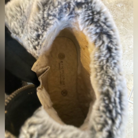 Waterproof boots round toe. NWOT black shoes #women #warm #Ericmichael - Picture 12 of 16